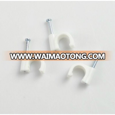 Hy-R-40 Round Plastic Nail Cable Clip with 3.5*65