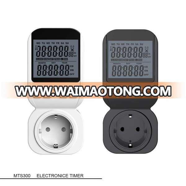 Digital weekly programmable timer plug / switch/ socket mechanical outlet timer electronic countdown timer