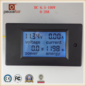 DC 6.5-100V 20A 4in1 LCD Voltage Ammeter Power Energy Digital Meter